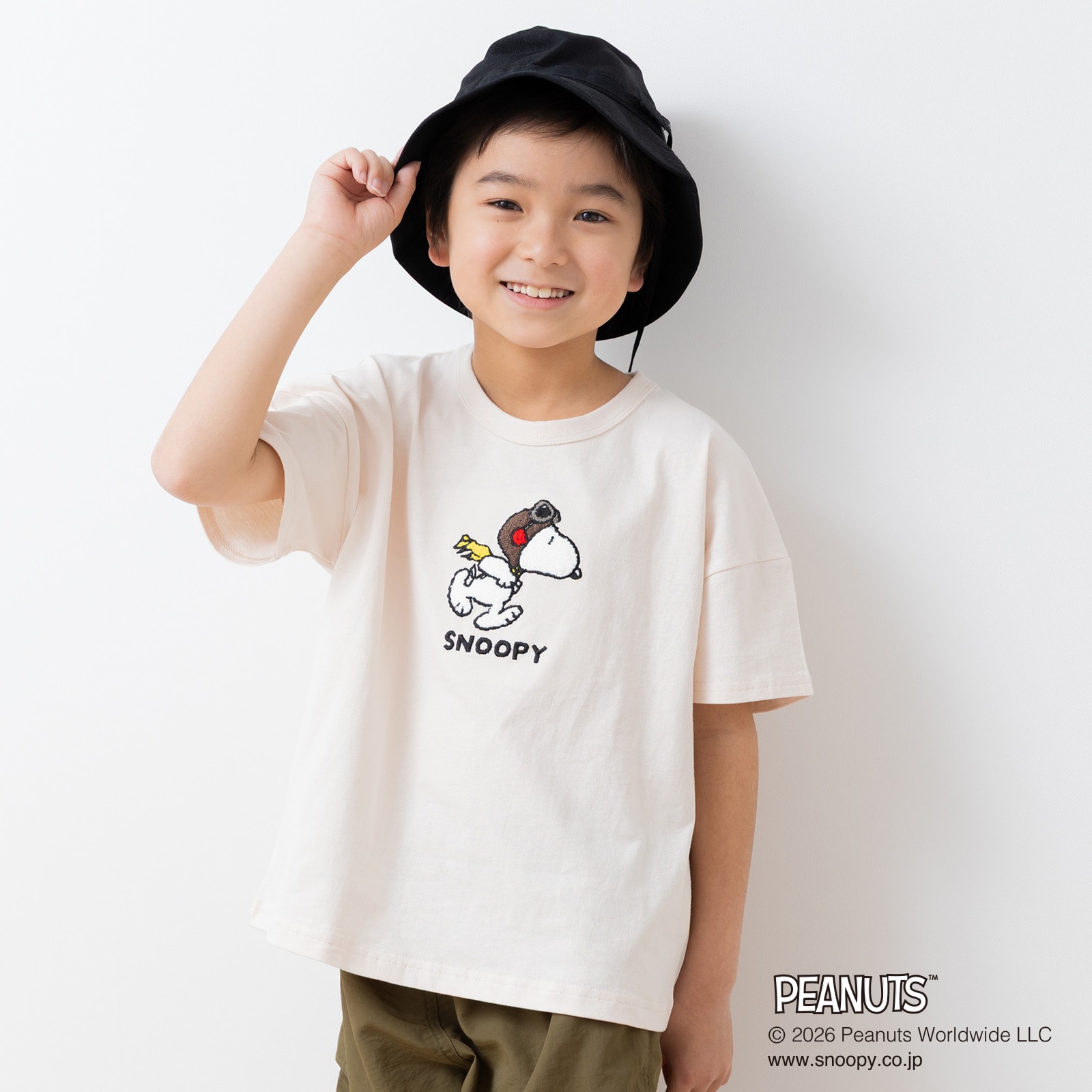 PEANUTS スヌーピー 半袖 Tシャツ 子供服 男の子 女の子 キッズ 