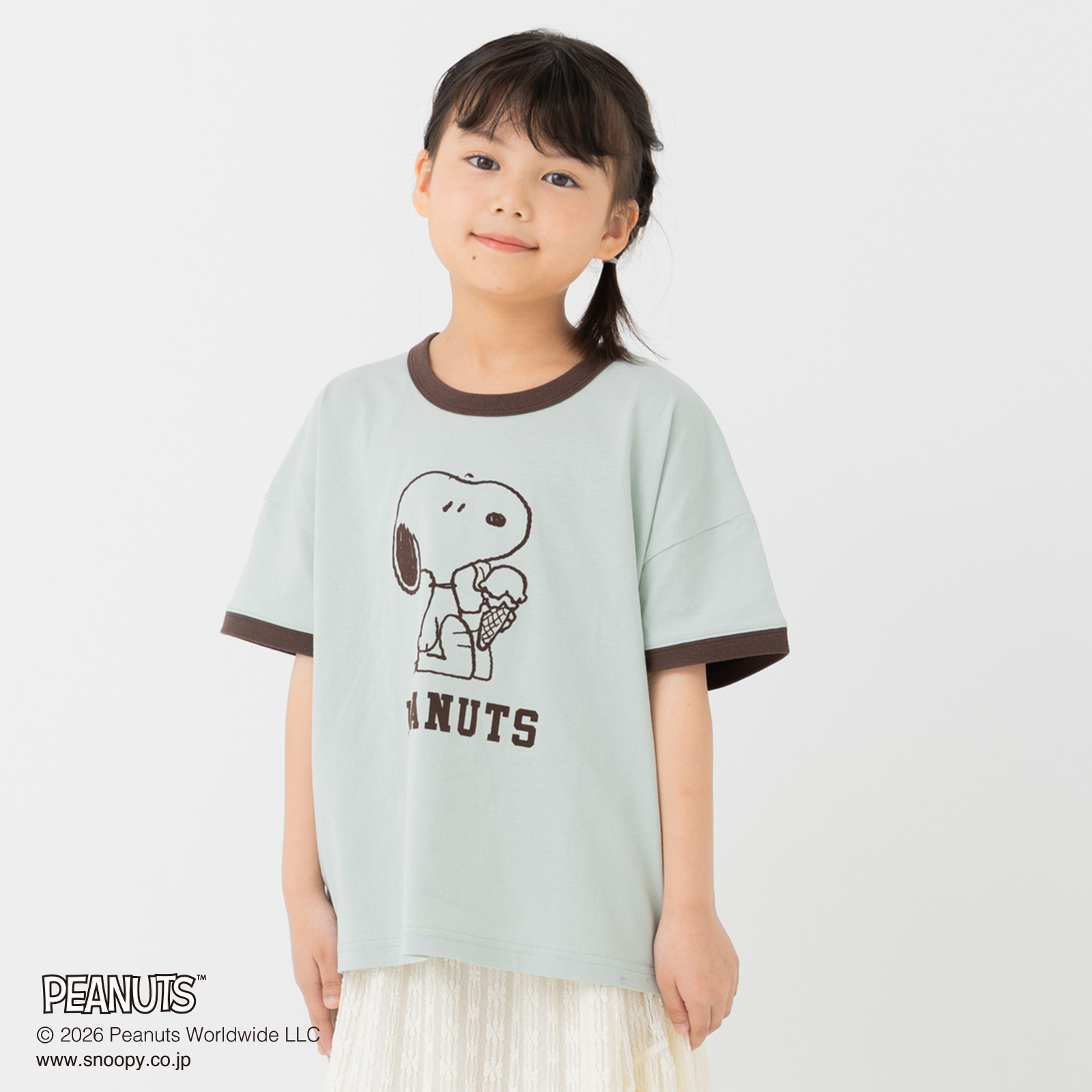 PEANUTS スヌーピー 半袖 Tシャツ 子供服 男の子 女の子 キッズ 