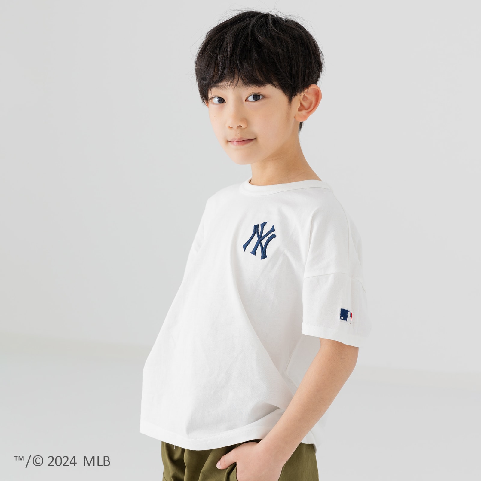 MLB キッズ Tシャツ 半袖 子供服 男の子 ドジャース ヤンキース ベビー 女の子 ロゴ 刺繍 ...