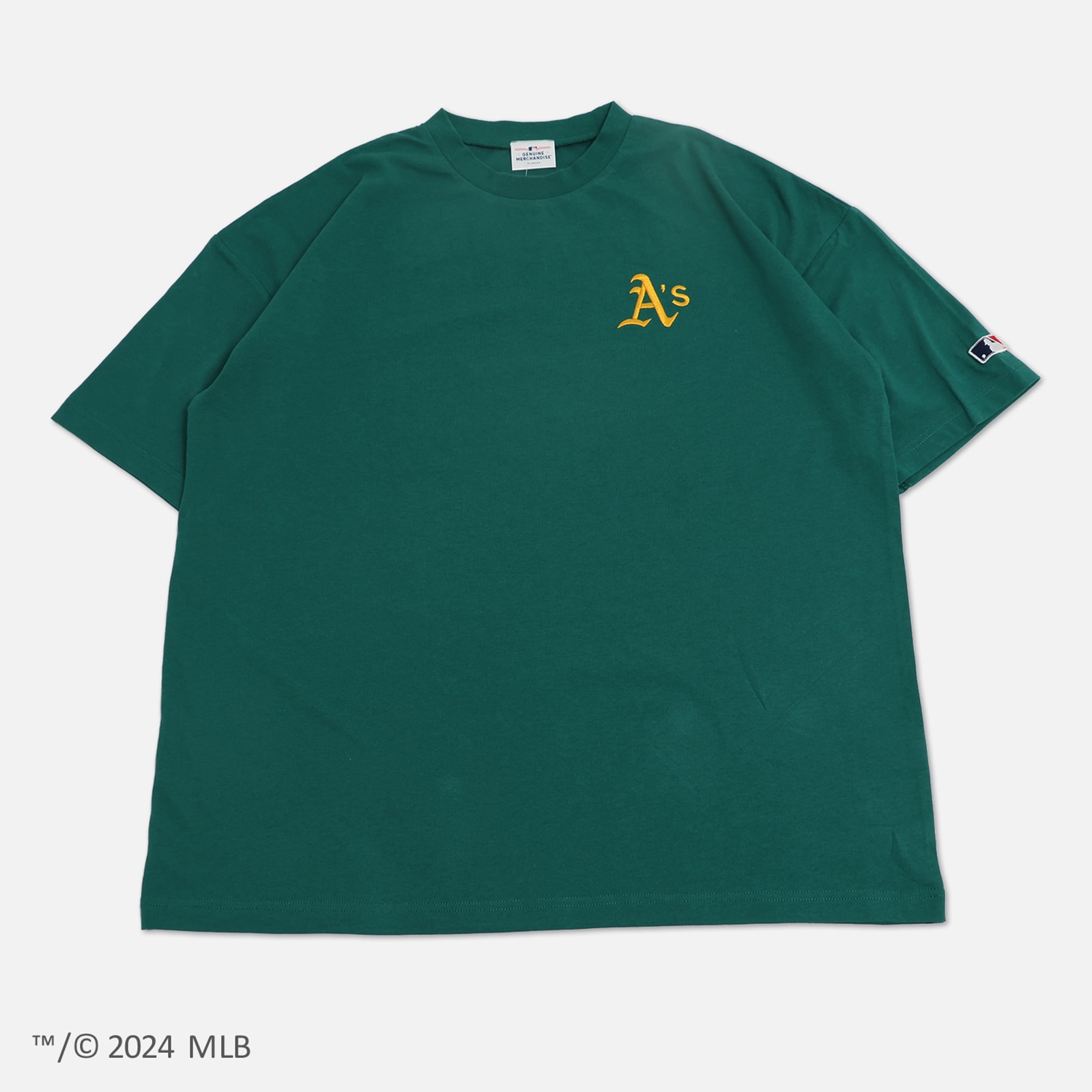 Tシャツ 半袖 MLB ドジャース ヤンキース アスレチックス メンズ レディース ロゴ トップス 刺繍 アップリケ ワッペン 夏 S M L｜chil2｜04