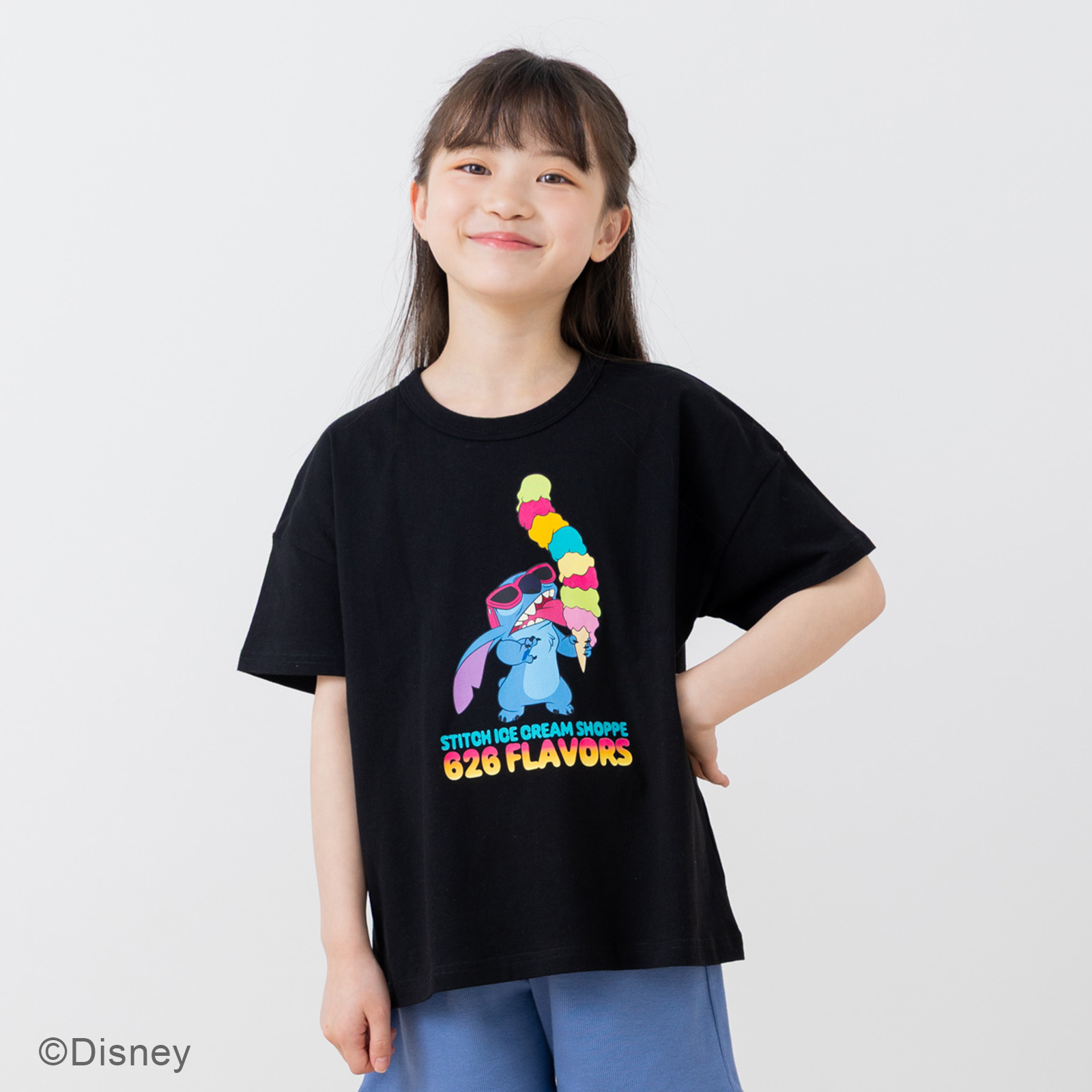 リロ＆スティッチ キッズ ディズニー キャラクター 半袖 Tシャツ