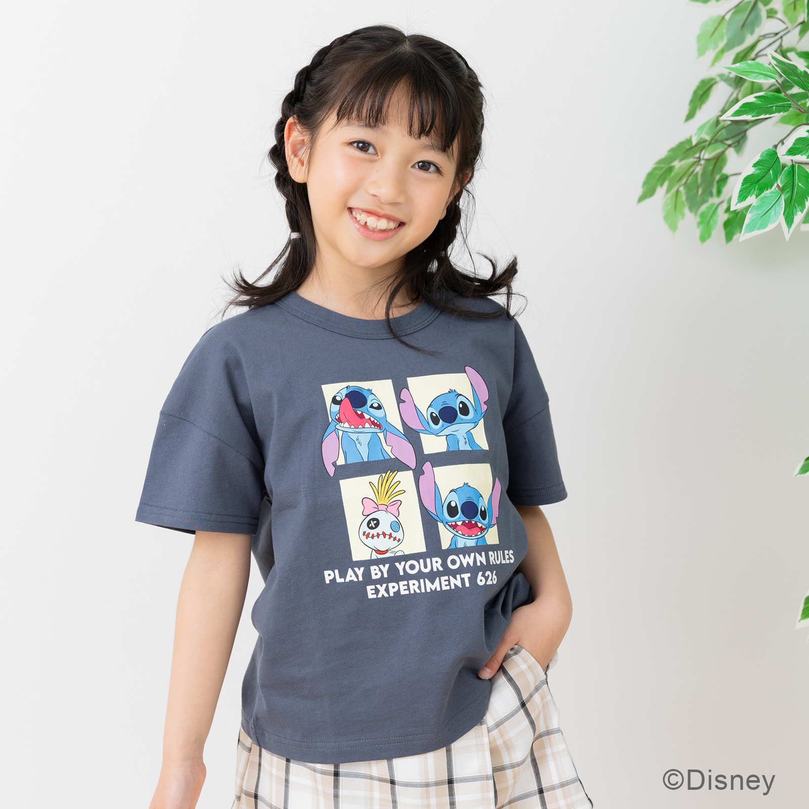 リロ＆スティッチ キッズ ディズニー キャラクター 半袖 Tシャツ 