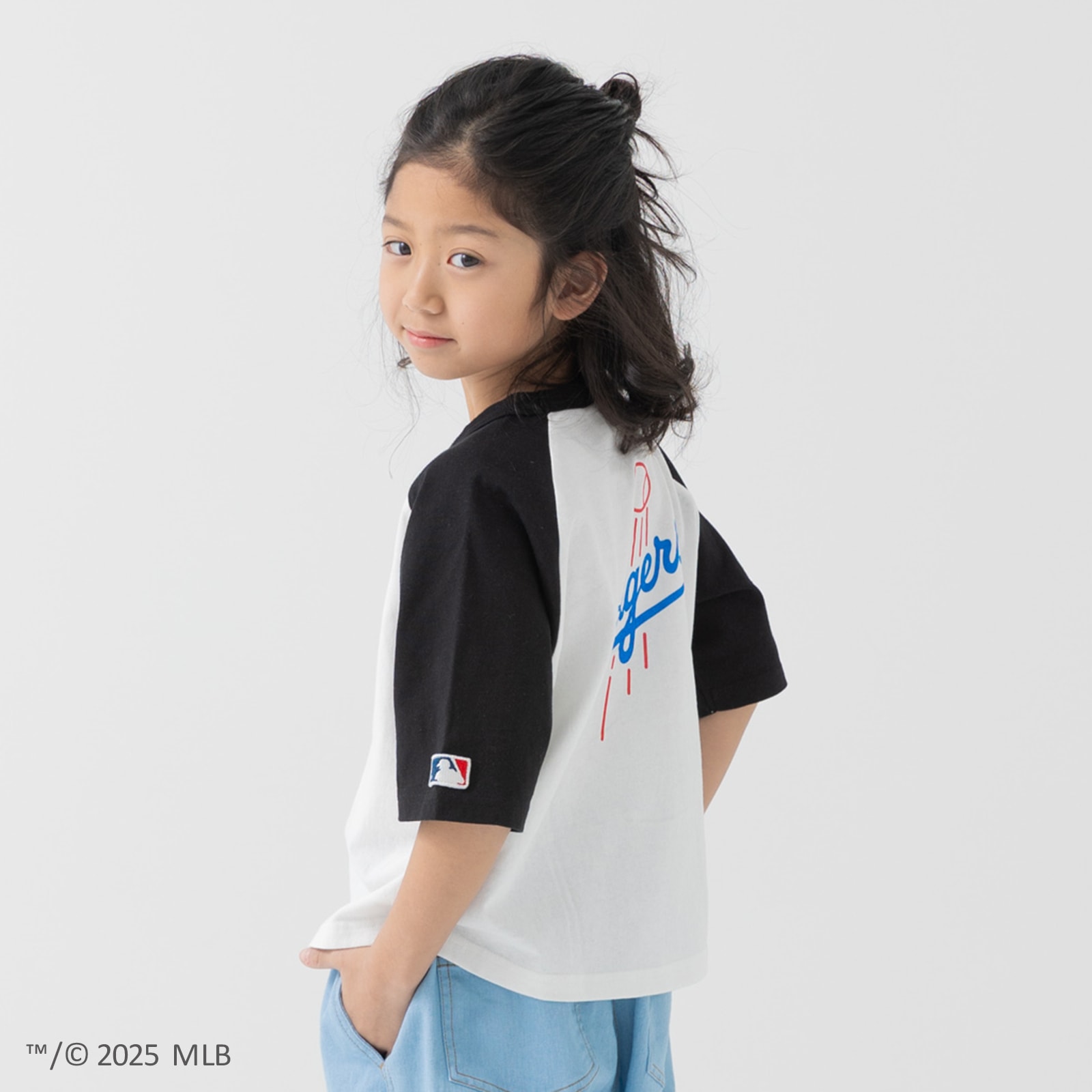 MLB キッズ MLB Tシャツ 半袖 ラグラン ベビー服 子供服 男の子 綿100 