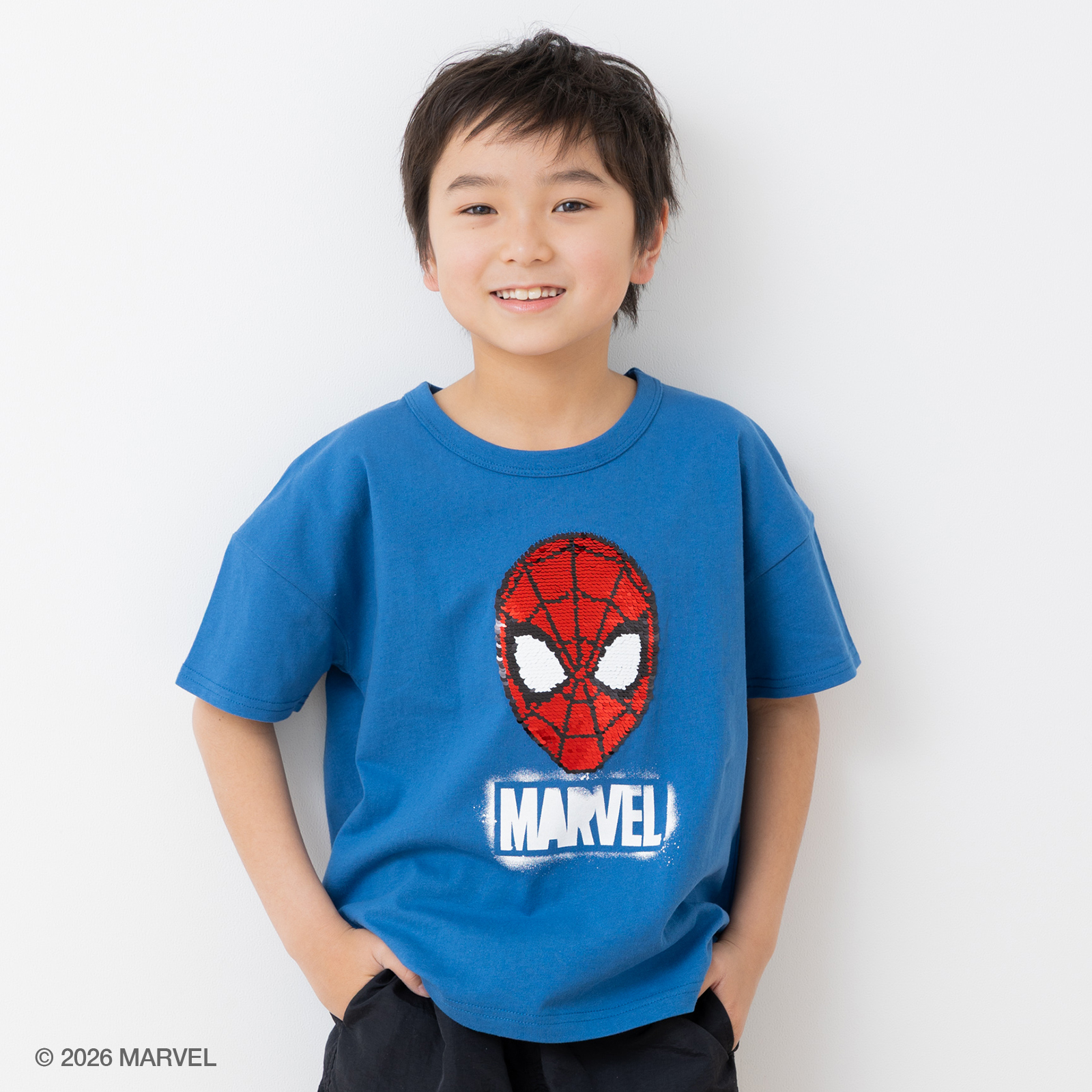 MARVEL（マーベル） キッズ 子供服 キャラクター 半袖 Tシャツ ワイド