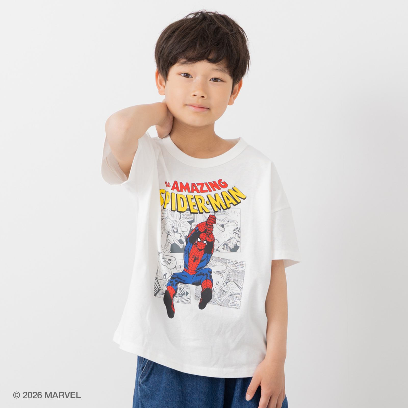 MARVEL（マーベル） キッズ 子供服 キャラクター 半袖 Tシャツ ワイド