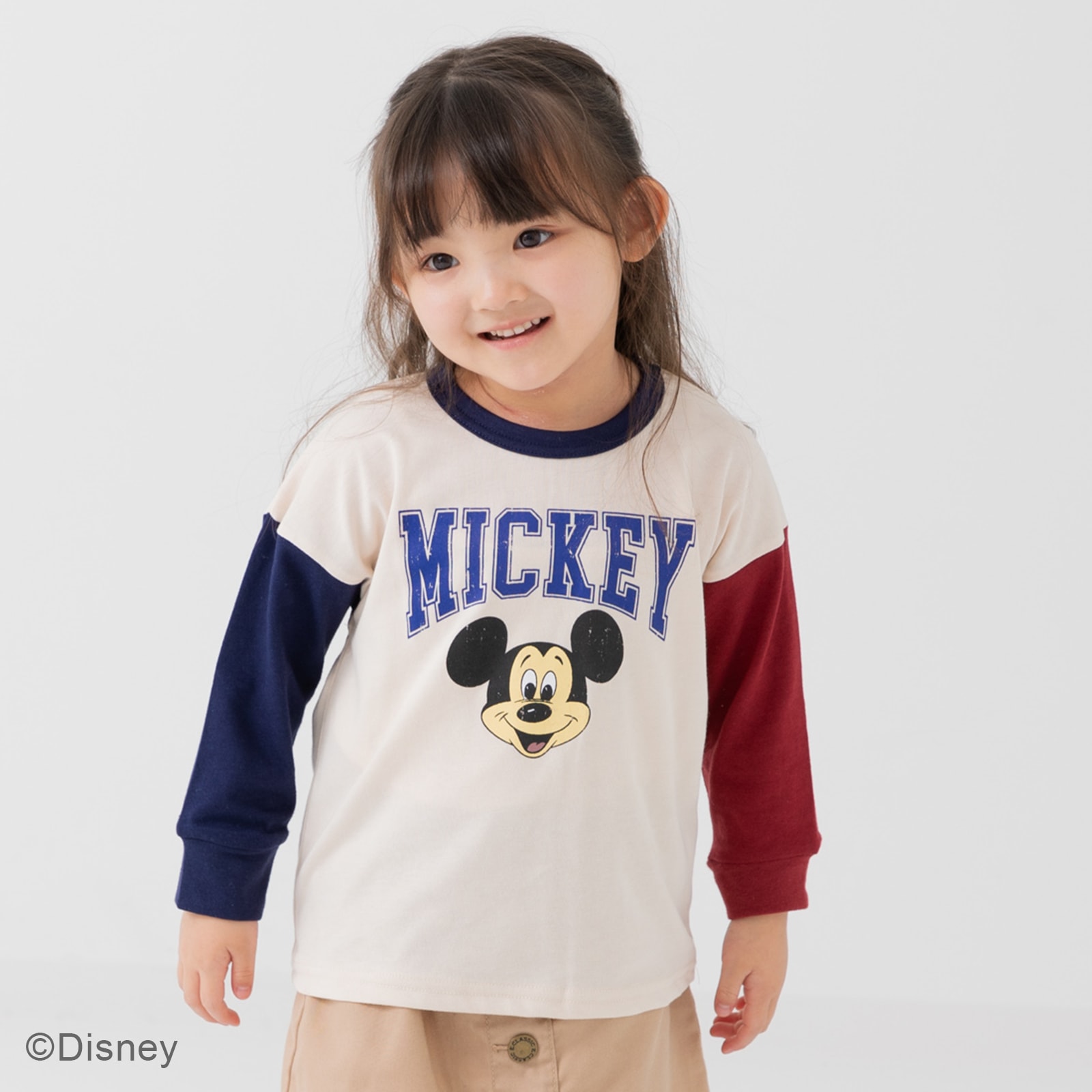 ミッキーマウス 子供服 キッズ 長袖 Tシャツ ベビー服 男の子 女の子 ロンT Disney 秋 ...