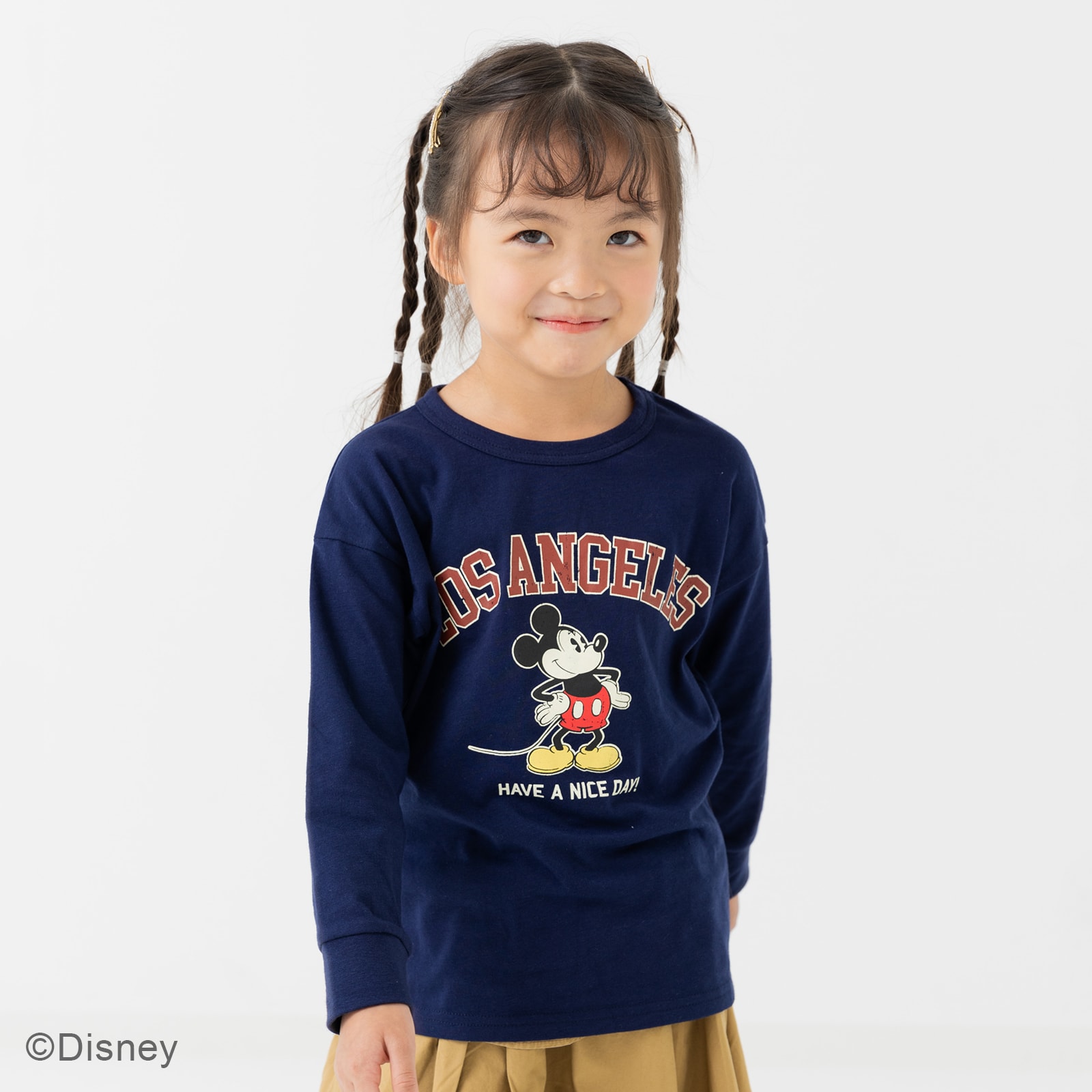 ミッキーマウス 子供服 キッズ 長袖 Tシャツ ベビー服 男の子 女の子 ロンT Disney 秋 ...