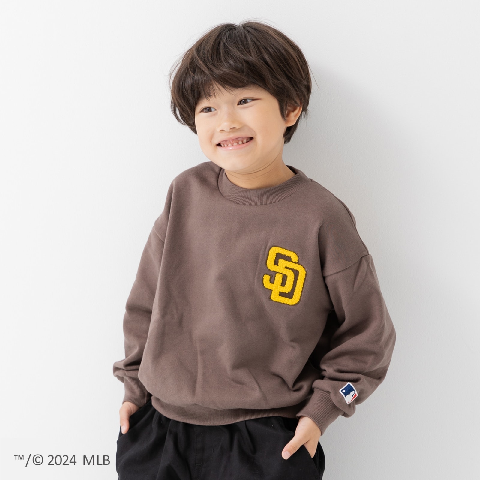 MLB トレーナー キッズ 子供服 ベビー服 男の子 女の子 ロゴ 裏毛 ヤンキース ドジャース パ...