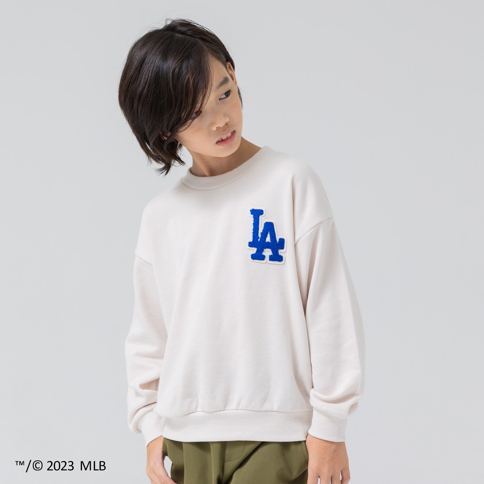 MLB トレーナー ベビー服 子供服 キッズ 男の子 女の子 ロゴ 裏毛 ヤンキース ドジャース エンゼルス 秋 90 100 110 120 130  140 150cm [M便 1/1]