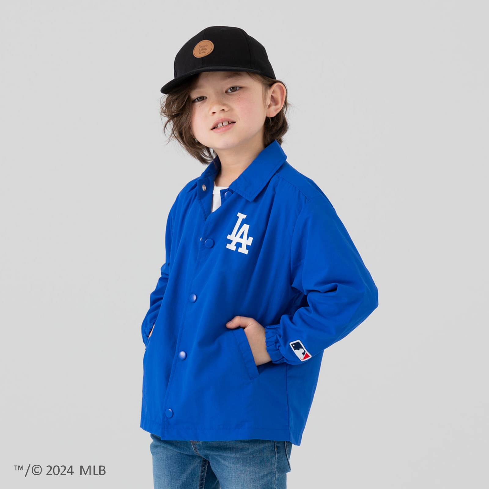 キッズ MLB コーチジャケット ベビー服 子供服 長袖 ロゴ 男の子