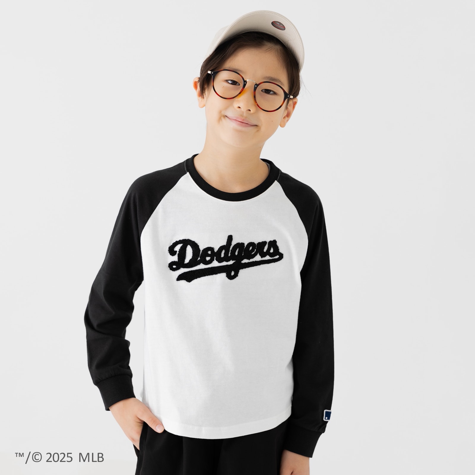 MLB キッズ Tシャツ 長袖 ロンT 子供服 男の子 女の子 ロゴ