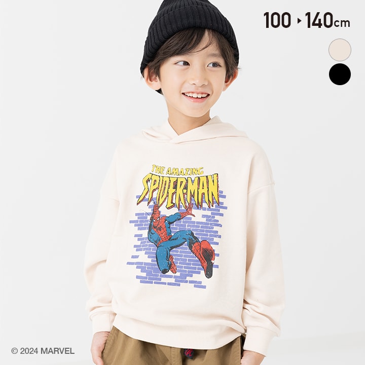 MARVEL（マーベル） キッズ パーカー 子供服 長袖 フーディー 裏毛