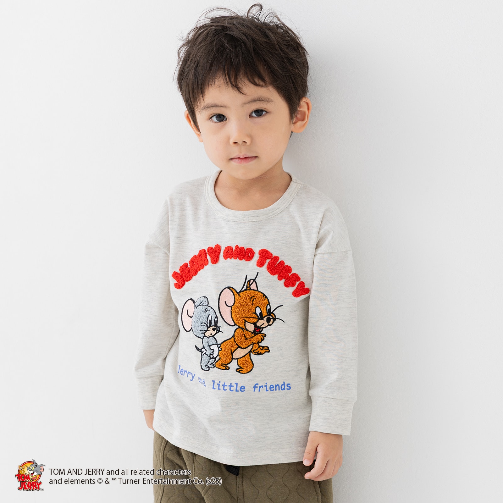 chil2 在庫処分 トムとジェリー キッズ 長袖 Tシャツ べビー服 子供服