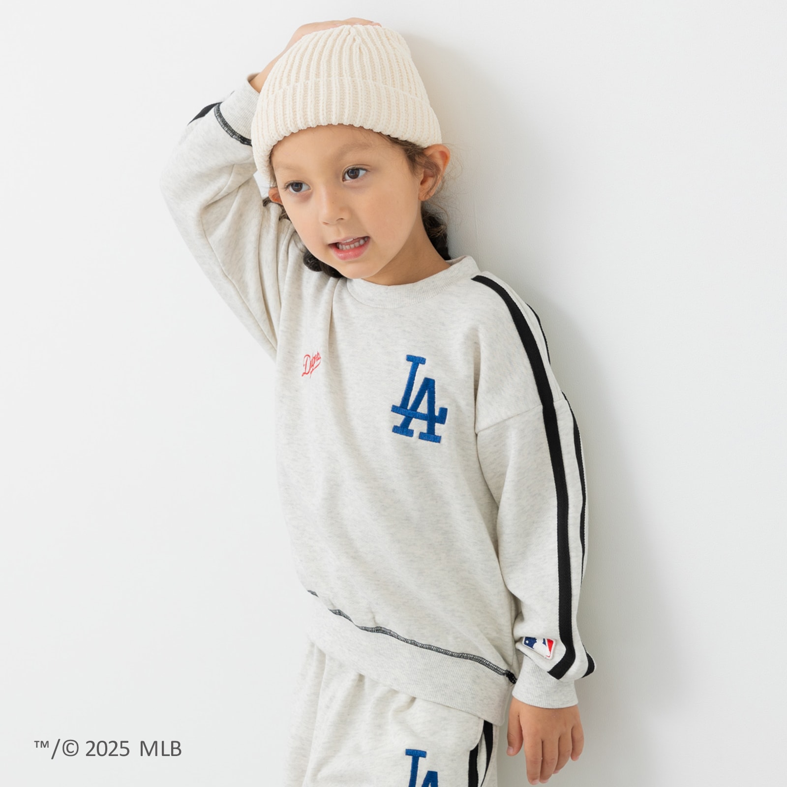 MLB 在庫処分 キッズ 子供服 トレーナー スウェット 男の子 ロゴ 刺繍 