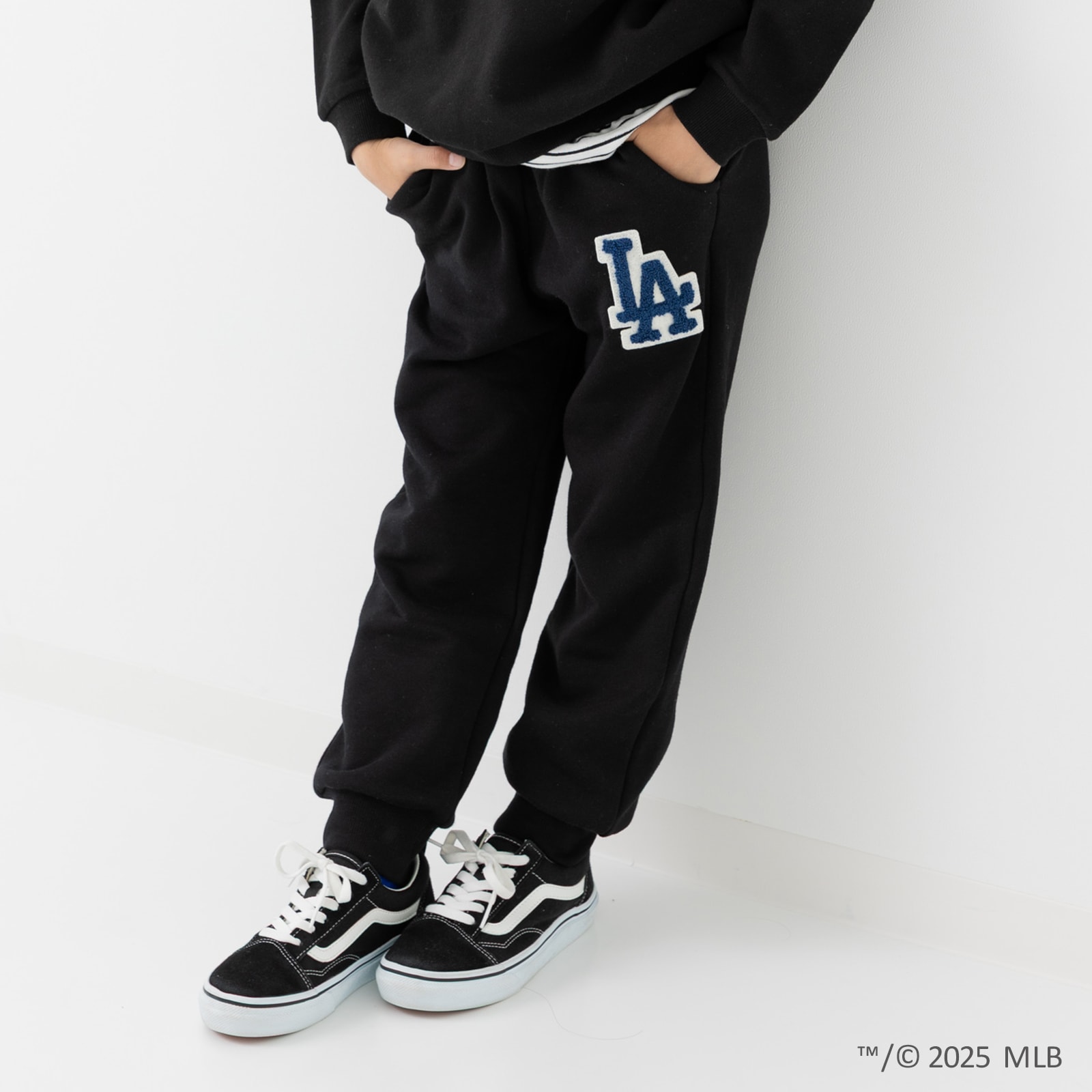 キッズ MLB パンツ スウェット ベビー服 子供服 長ズボン 男の子 女の子 ボトムス 裏毛 ロゴ メジャーリーグ 秋 90 100 110 120 130 140 150 160cm | MLB | 02