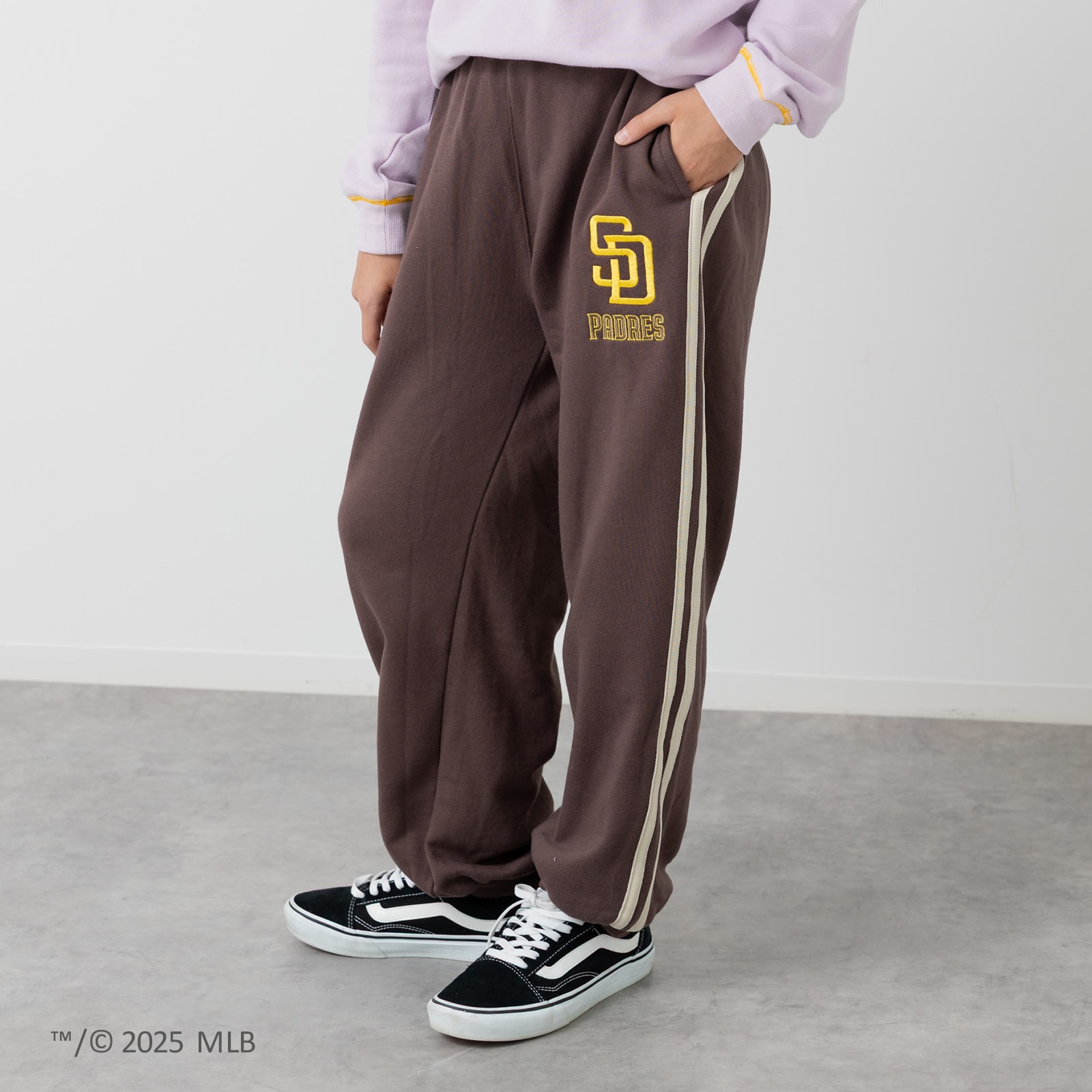 MLB キッズ 子供服 長ズボン パンツ スウェット 男の子 ロゴ
