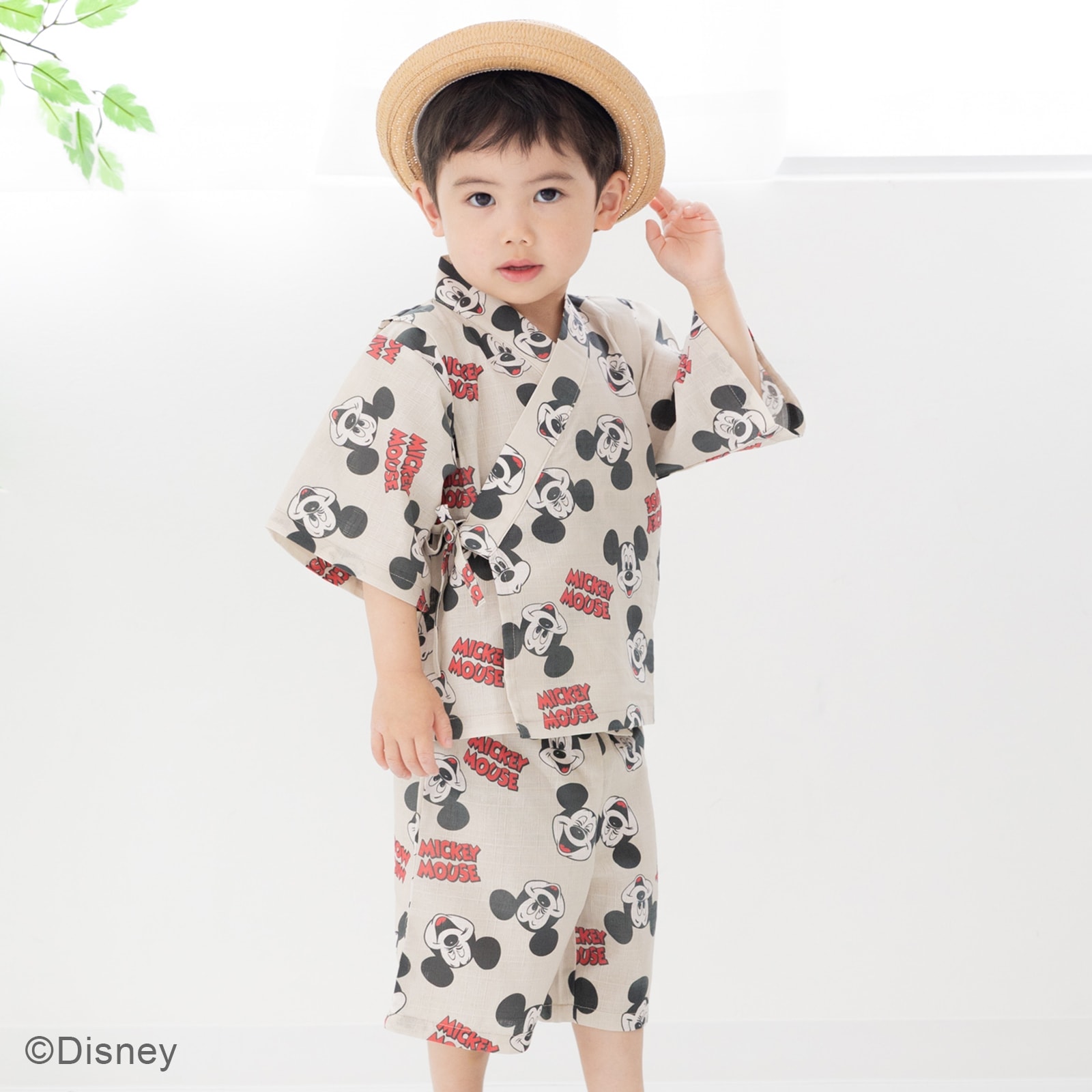 Disney（ディズニー） ミッキーマウス キッズ 甚平セット ベビー服 