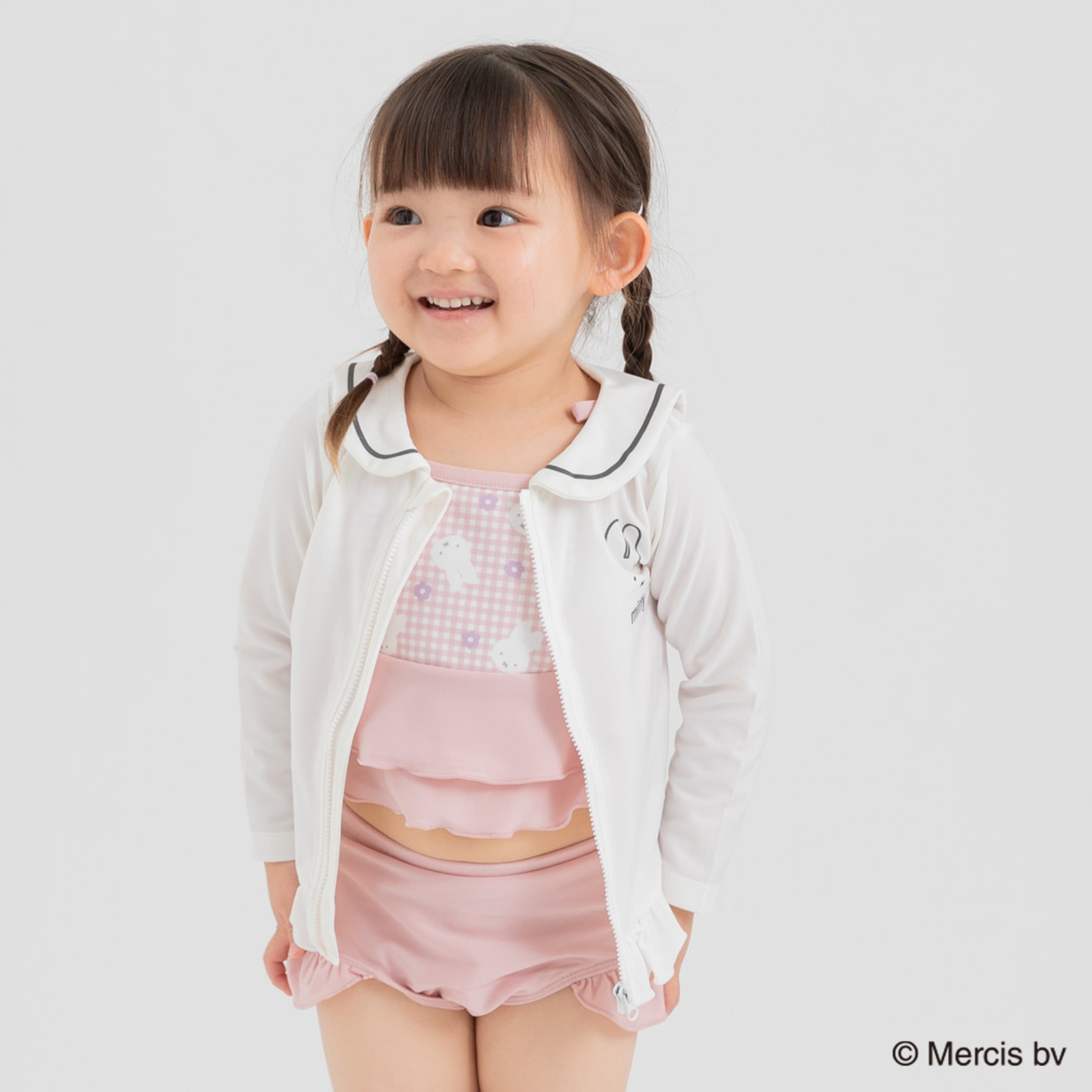 ミッフィー 水着 ラッシュガード ビキニ セット キッズ ベビー 子供用