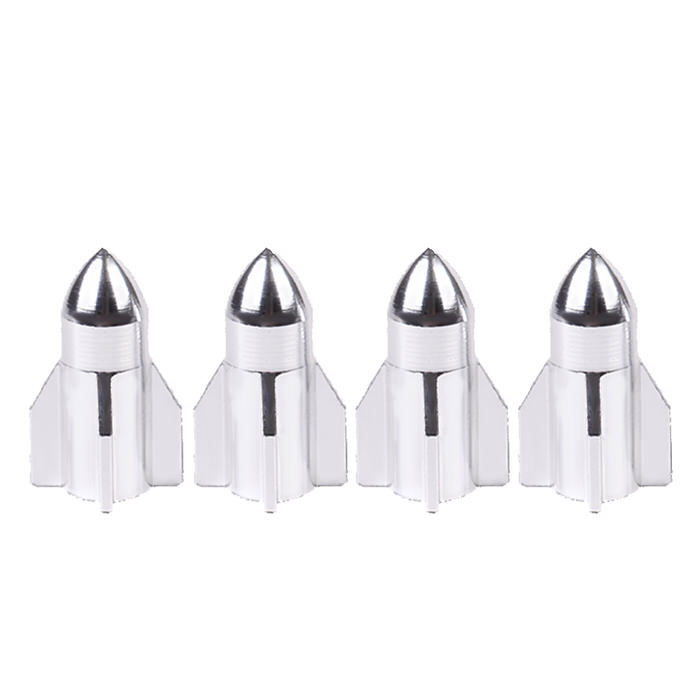 バルブキャップ 自転車 サイクル用品 ブルー 軽量 ミサイル型 エアーバルブキャップ 自転車バルブキャップ 青 汎用品 4個セット アルミ 軽量タイプ かっこいい |  | 05