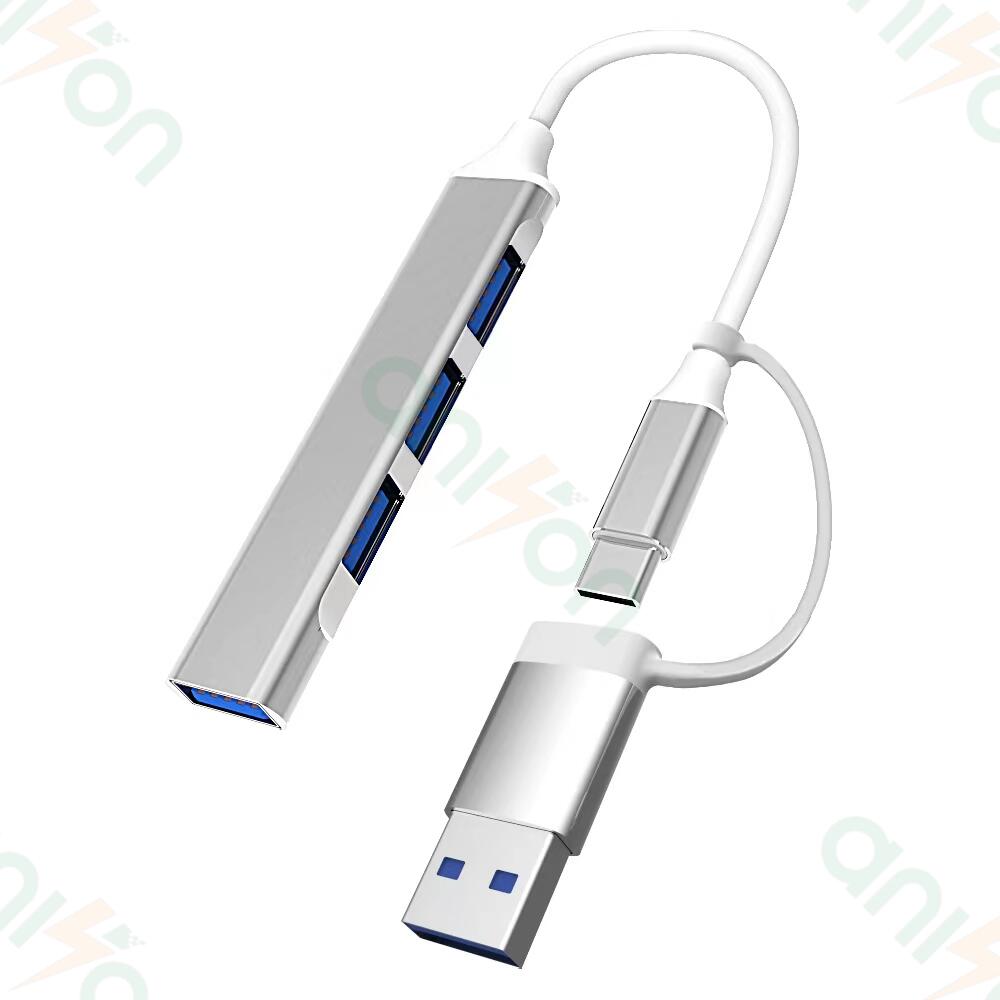 USBハブ3.0 ドッキングステーション 4ポート USB拡張 薄型 4in1 軽量設計 usbポート type-c 変換アダプタ コンパクト 3.0搭載 高速 Macbook Windows ノートPC｜chils5｜03