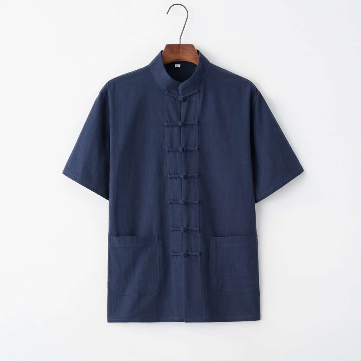 ✨【ララとブーブ 】45rpm チャイナボタンジャケット（メンズ5サイズ） チャイナ服 メンズ チャイナジャケット カンフー服 太極拳服 半袖 男性