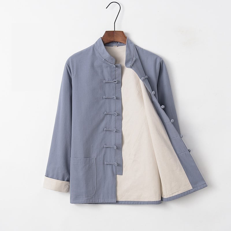 チャイナ服 メンズ 男性用 カンフー服 太極拳服 ジャケット 立ち襟