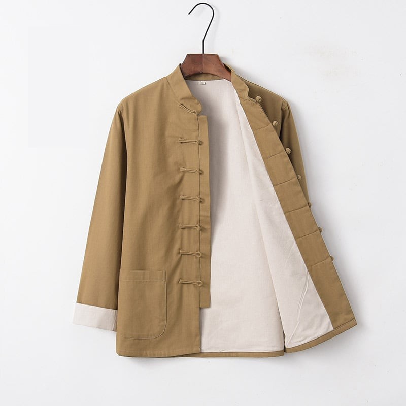 チャイナ服 メンズ 男性用 カンフー服 太極拳服 ジャケット 立ち襟