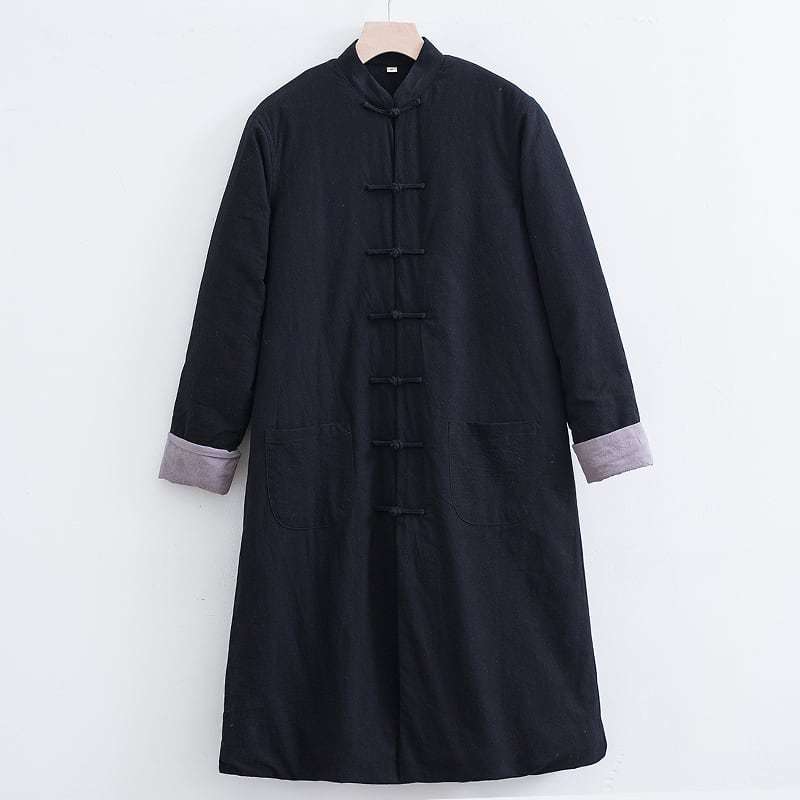 チャイナ服 カンフー服 コート ロングコート チャンパオ 丈長