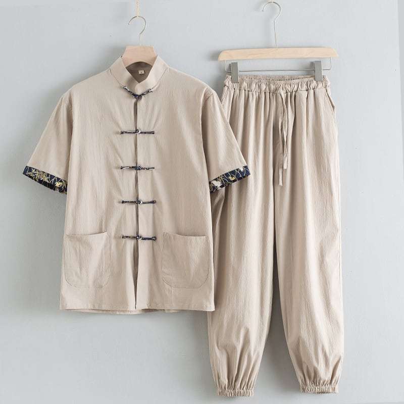 チャイナ服 カンフー服 太極拳服 チャイナスーツ メンズ 男性用