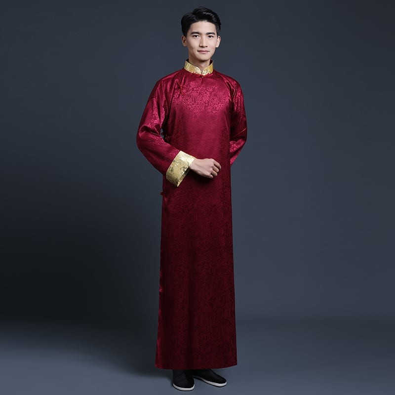 男性の中国服パオ