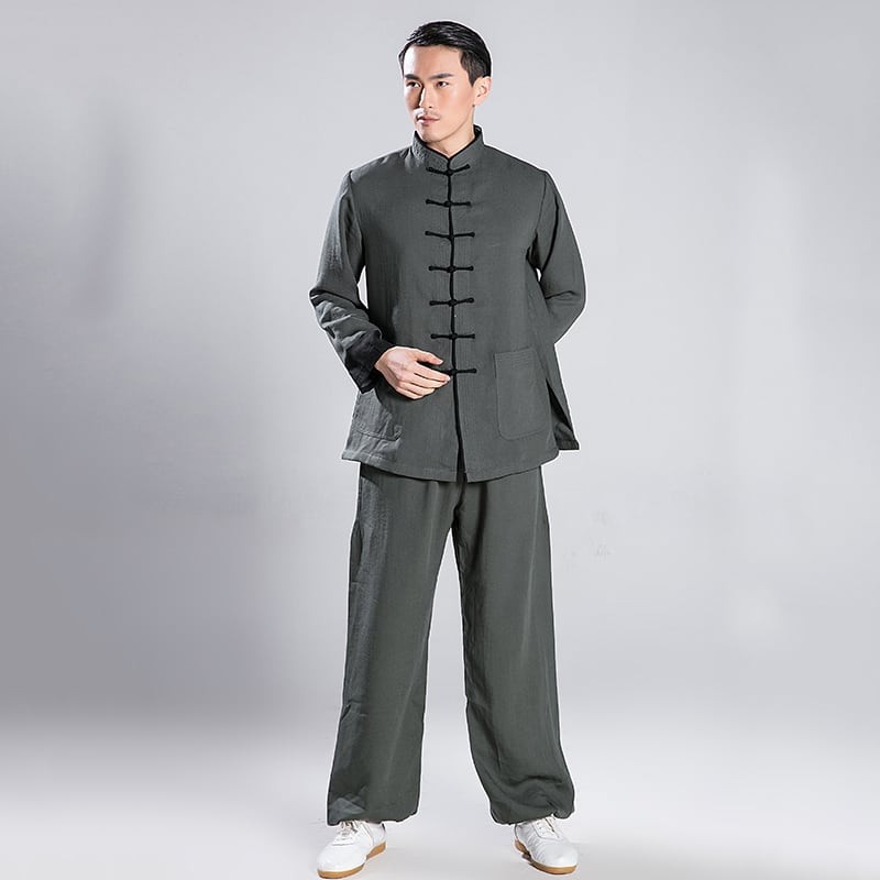 太極拳服 男性 女性 兼用 メンズ レディス 練習服 折り返し袖