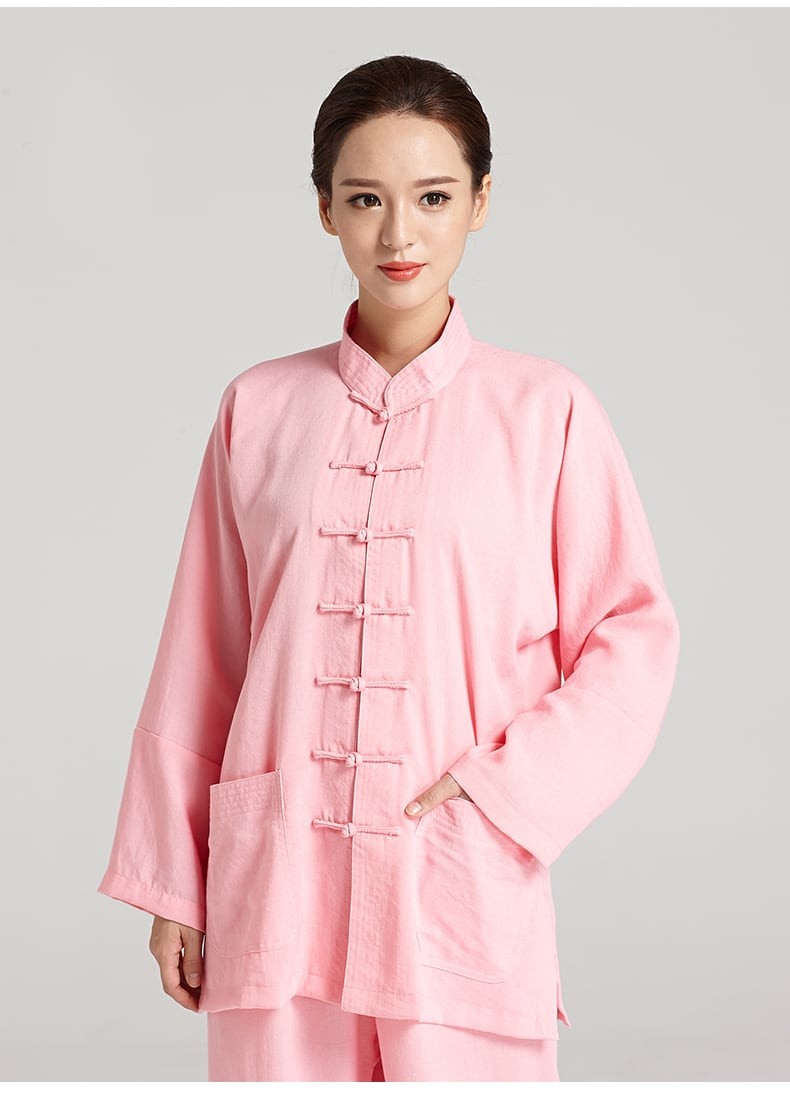 麻素材のカンフー服