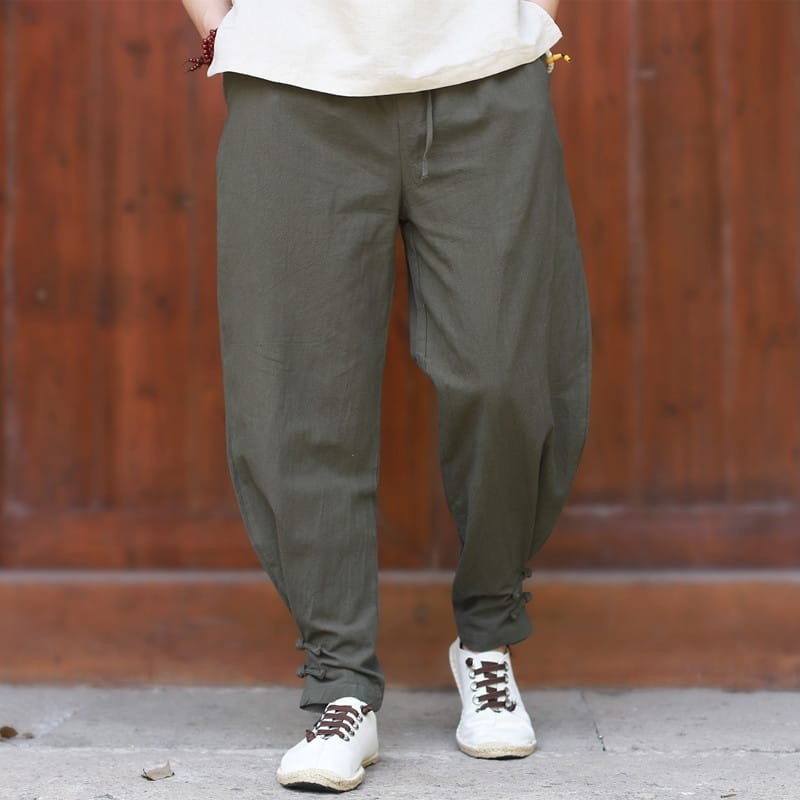 チャイナパンツ メンズ 中華服 中国服 カンフーパンツ 男性用 イージーパンツ チャイナボタン ランタンパンツ ゆったり 薄手 綿麻 春夏 送料無料 Chyui100 チャイナカジュアル 通販 Yahoo ショッピング