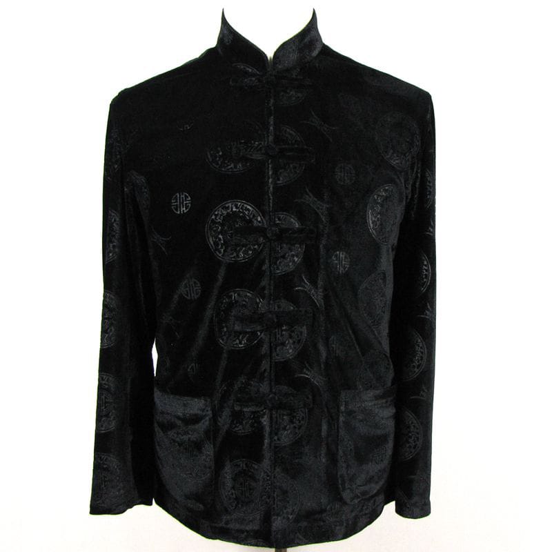 VINTAGE - 美品 チャイナジャケット ジャガード クルーネック