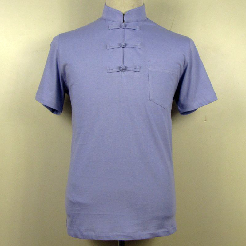 チャイナ服 普段着 チャイナシャツ 半袖Tシャツ 綿ニット 唐装