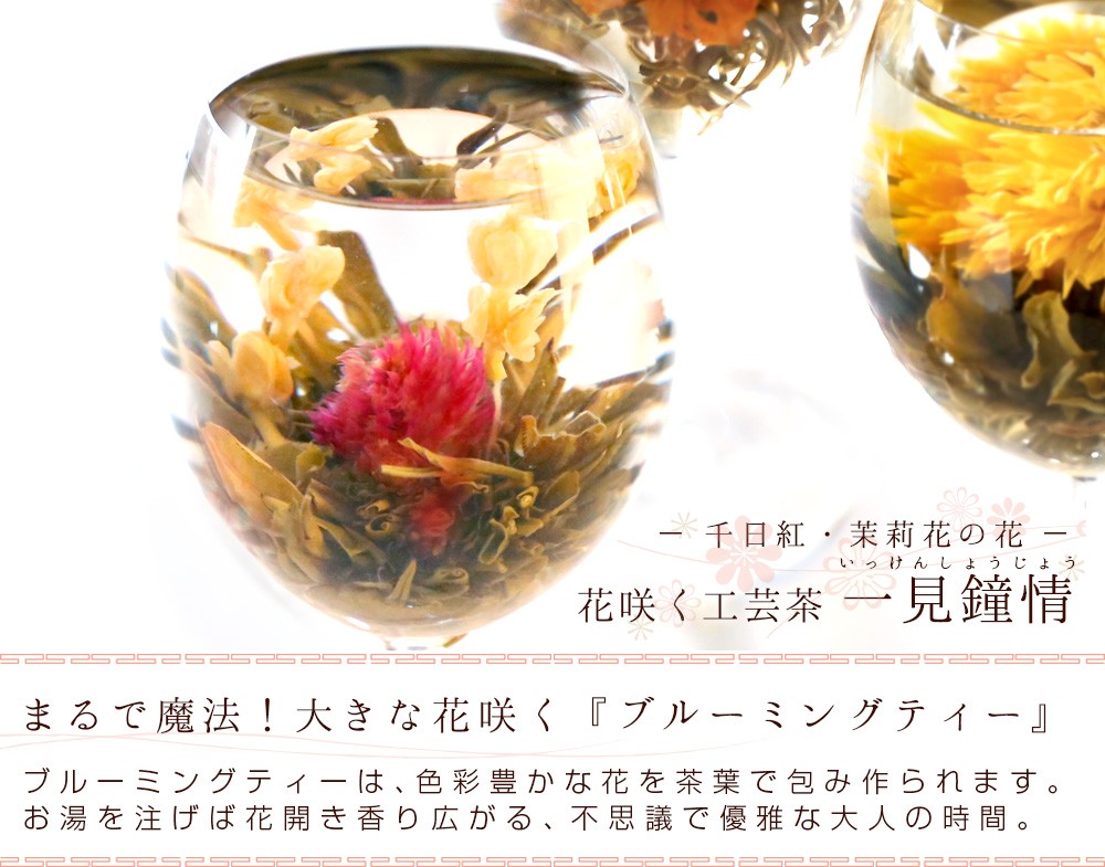 花 咲くジャスミン茶 千日紅・茉莉花 一見鐘情 業務用 90個入(30個入×3