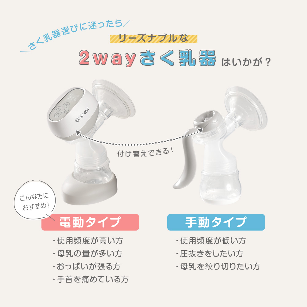 “2wayさく乳器”