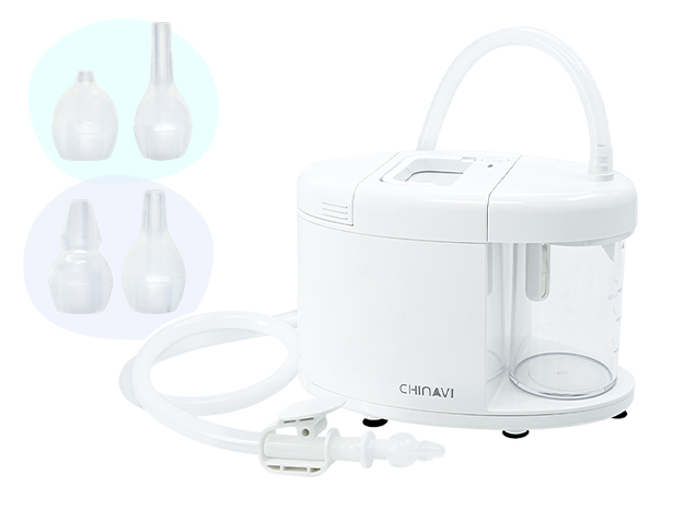 鼻水吸引器 電動 スルルーノ + シリコーンチップ セット 電動鼻水吸引器 1年保証 医療用 鼻水吸引機 鼻水吸引 鼻水吸い器 赤ちゃん 子供 乳児 幼児 ちゃいなび