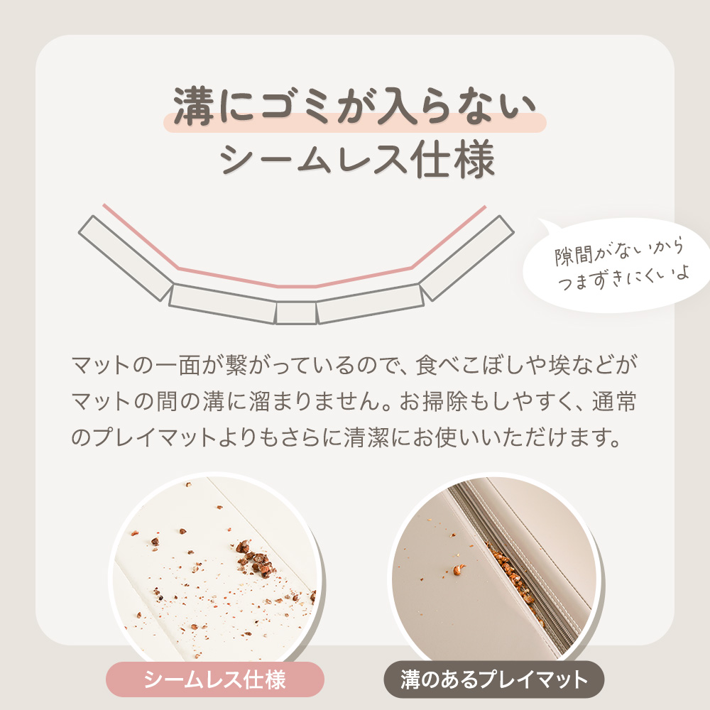 ちゃいなび（CHINAVI） シームレス プレイマット 抗菌 折りたたみ 200