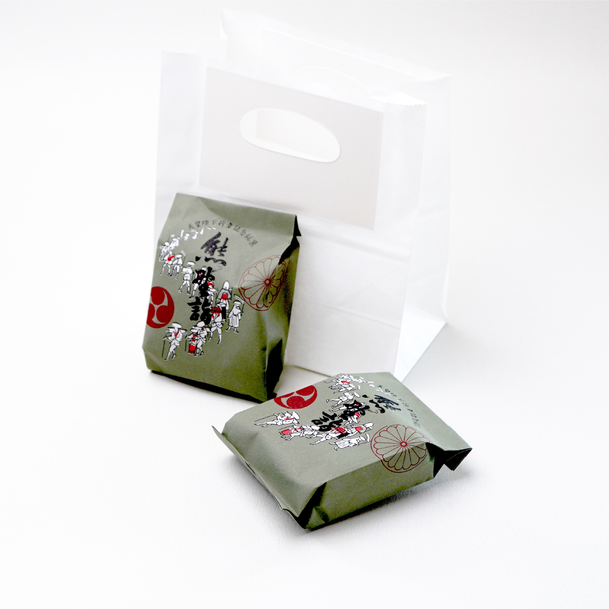 紙袋と商品サイズの目安です。