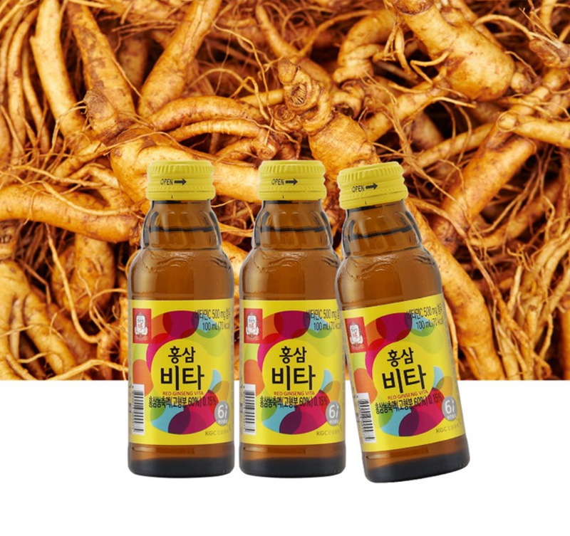 正官庄 紅参ビタ 100ml×10本入 高麗人参 エナジードリンク 紅参