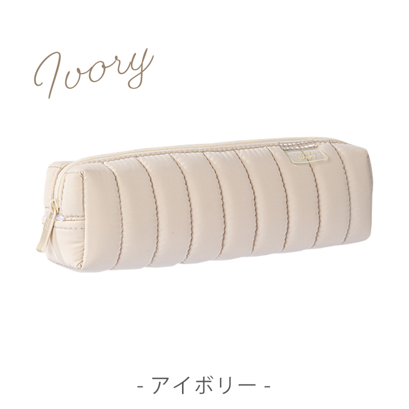 ペンケース 筆箱 おしゃれ 韓国風 ふでばこ ペンポーチ キルティング素材 ペンケース くすみカラー deli | インクのチップス | 02