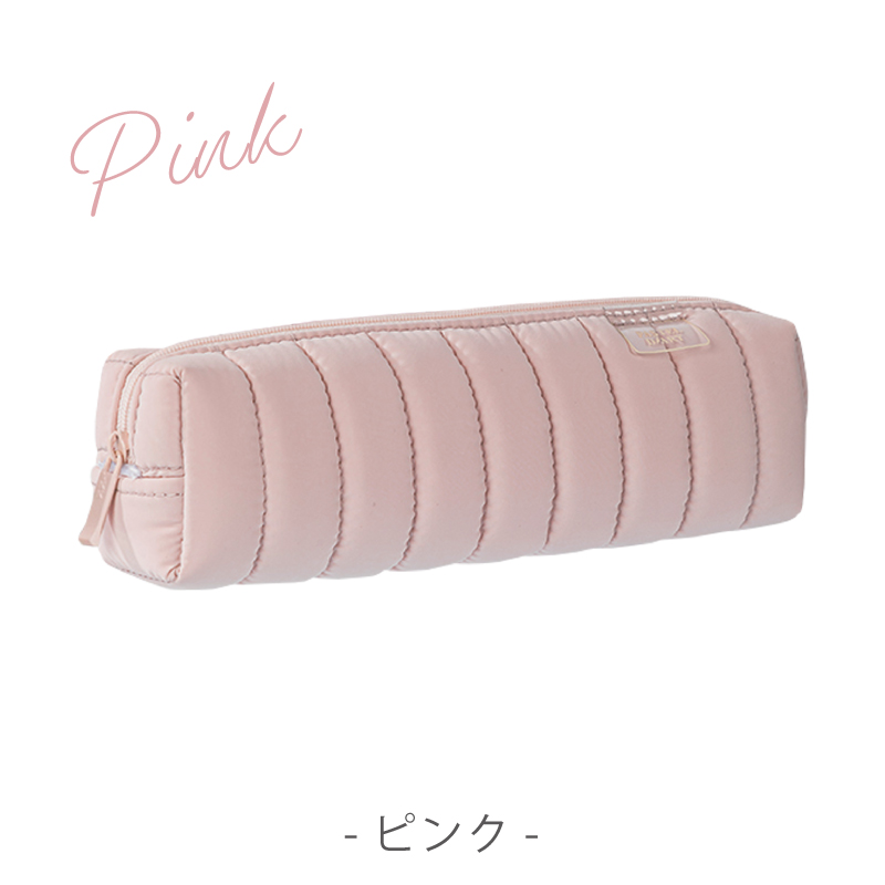 ペンケース 筆箱 おしゃれ 韓国風 ふでばこ ペンポーチ キルティング素材 ペンケース くすみカラー deli | インクのチップス | 01