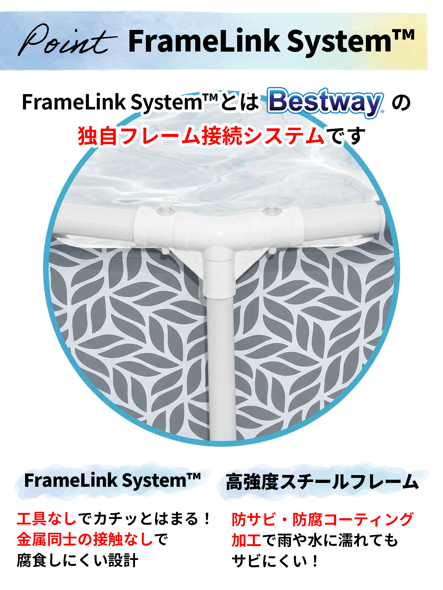 プール 家庭用 プール 大型 大型プール ベストウェイ BESTWAY フレームプール 空気入れ不要 長方形 3.66m 561FT 正規販売店 | Bestway | 08