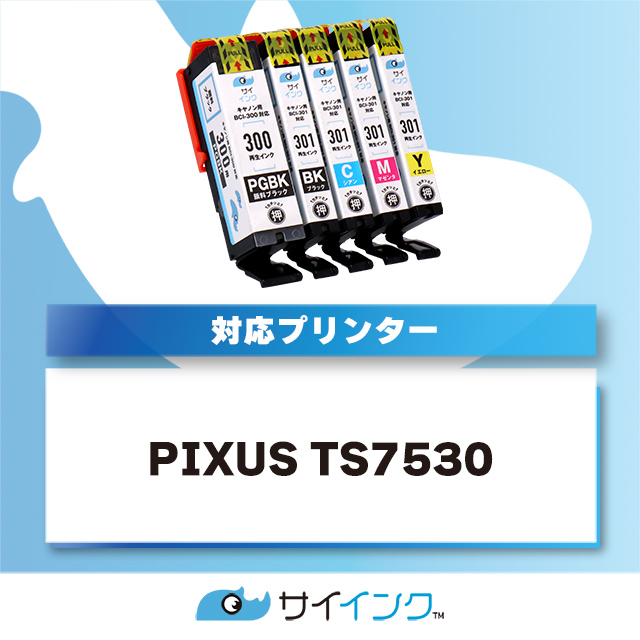 BCI-301+300/5MP 再生 キャノン プリンターインク 再生 5本自由選択セット ( BCI-301BK / C / M / Y + BCI-300PGBK ) PIXUS TS7530 [BCI-301-300-5-FREE]｜chips｜05