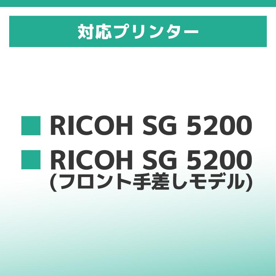 Lサイズ 顔料 SGカートリッジ GC42H RICOH リコー 4色セット＋ブラック１本　互換インク 内容：GC42KH GC42CH GC42MH GC42YH 対応機種：RICOH SG 5200｜chips｜03