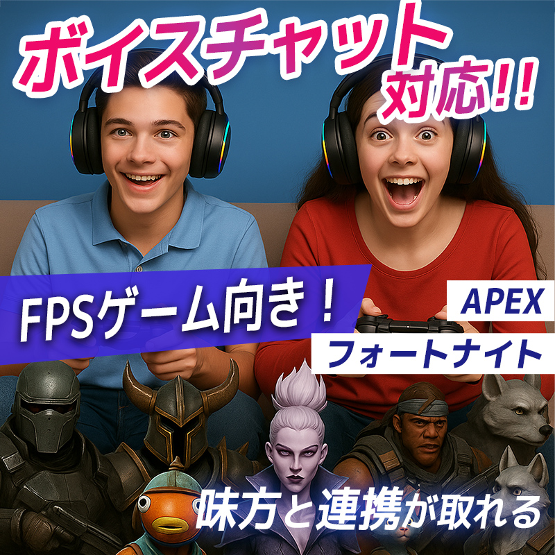 ゲーミングヘッドセット ワイヤレス ヘッドホン Bluetooth5.4 マイク付き 有線 無線 PC PS5 PS4対応 軽量 GT100-2.4G 関連画像2