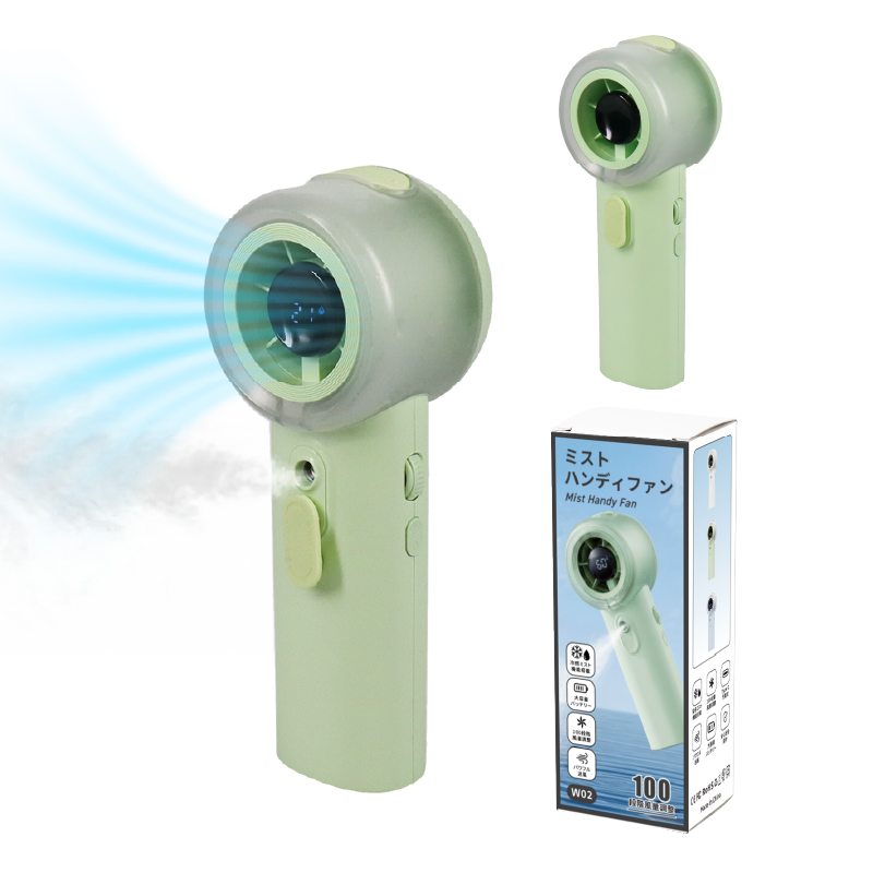 ハンディファン 冷却 扇風機 ミストファン ミスト 小型 携帯 手持ち 