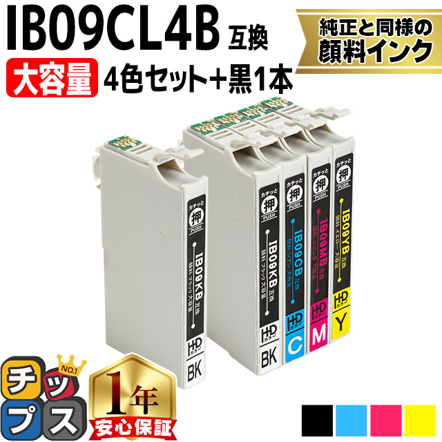 インクのチップス IB09CL4B エプソン プリンターインク 顔料 IB09 互換