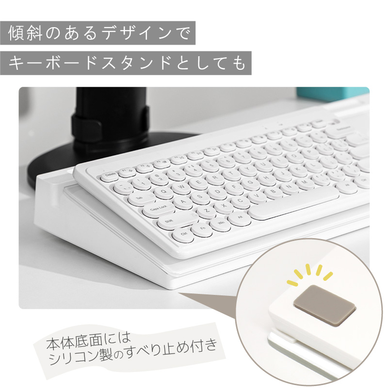 デスクホワイトボード 卓上収納 ホワイト マルチ収納ボード ホワイトボード テレワーク メモ 付箋 キーボードスタンド 整理整頓 スマホ スッキリ deli |  | 04